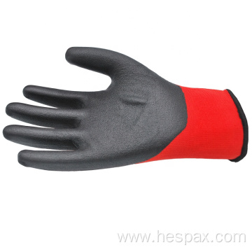 Hespax OEM Touch Screen Microfoam Nitrile Dipped Gloves
